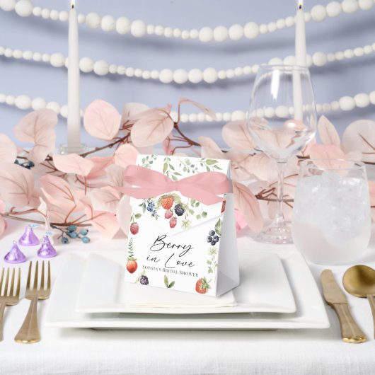 Berry in Love Watercolor Berries Bridal Shower フェイバーボックス (ウェディング)
