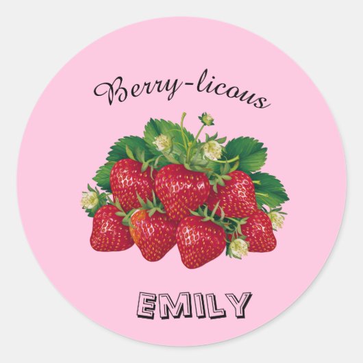 Berry-licous ラウンドシール (正面)