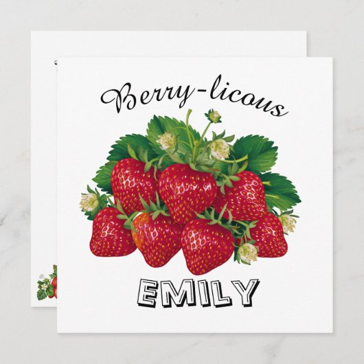 Berry-licous 招待状 (正面/裏面)