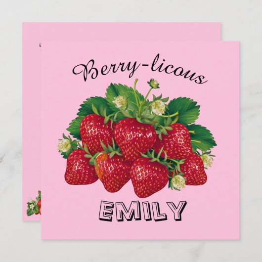 Berry-licous 招待状 (正面/裏面)