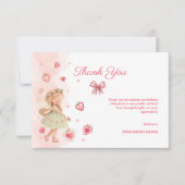 Berry Magical Fairy Girl Birthday Party  サンキューカード (正面)