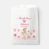 Berry Magical Fairy Girl Birthday Party Strawberry フェイバーバッグ (正面)