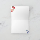 『Berry Much』ファーマーズマーケット ブライダルシャワー サンキューカード (内部)