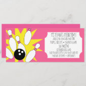 Berry Pink氏の良い時転が間ボーリングパーティー 招待状 (正面/裏面)