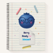 Berry Ready for School - Blueberry Back-to-School ノートブック (正面)