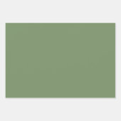 Berry Red Green Birthday ラッピングペーパーシート (正面2)