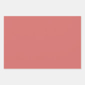 Berry Red Green Birthday ラッピングペーパーシート (正面)