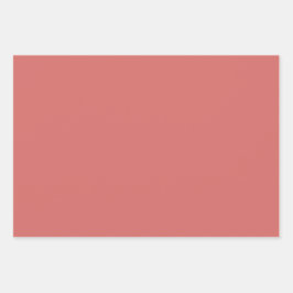 Berry Red Green Birthday ラッピングペーパーシート