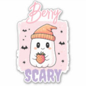 Berry Scary Cute Ghost Halloween  シール (正面)