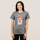 Berry Scary Cute Ghost with Strawberry トライブレンドＴシャツ (正面全面)
