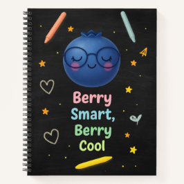 Berry Smart Berry Cool - ブルーベリー黒板 ノートブック