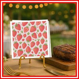 Berry Sweet｜いちごのベビーシャワー スタンダードカクテルナプキン