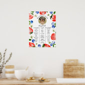 Berry Sweet 1ST BIRTHDAY MILESTONE ポスター (キッチン)