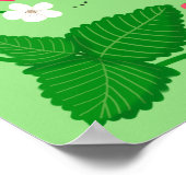 Berry Sweet 1st Birthday Strawberry  ポスター (角)