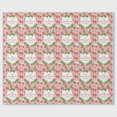 Berry Sweet 3rd Birthday Strawberry Party  ラッピングペーパー (フラット)