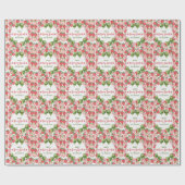 Berry Sweet 4th Birthday Strawberry Party  ラッピングペーパー (フラット)