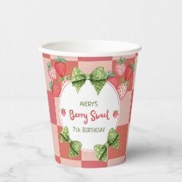 Berry Sweet 7th Birthday Strawberry Party  紙コップ