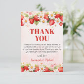 Berry Sweet Baby Shower サンキューカード (スタンド正面)