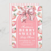 Berry Sweet Baby Shower 招待状 (正面/裏面)