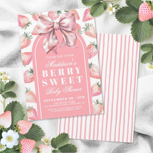 Berry Sweet Baby Shower 招待状