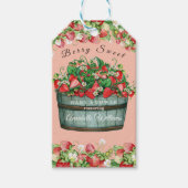 berry sweet baby shower baby shower invitation ギフトタグ (正面)