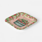 berry sweet baby shower baby shower invitation ペーパープレート (傾斜あり)