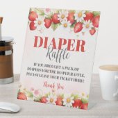 Berry Sweet Baby Shower Diaper Raffle Sign 台座サイン (インサイチュ)