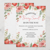 Berry Sweet Baby Shower Invitation  招待状 (正面/裏面)
