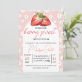 Berry Sweet Baby Shower Invite 招待状 (スタンド正面)