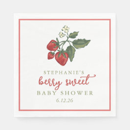 Berry Sweet Baby Shower Napkin スタンダードランチョンナプキン