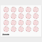 Berry Sweet Baby Shower Stickers ラウンドシール (シート)
