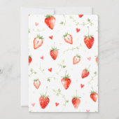 Berry Sweet Berries Vines Garden Baby Shower 招待状 (裏面)