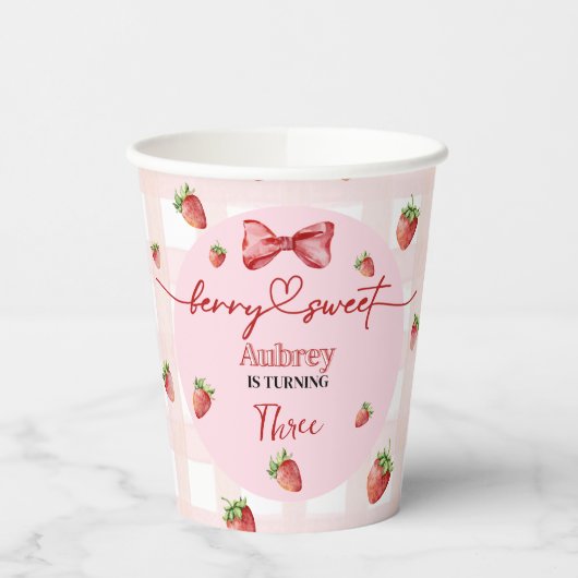 Berry Sweet Birthday 紙コップ (左)