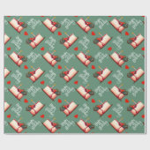 Berry Sweet Birthday Cake Pattern Wrapping Paper ラッピングペーパー (フラット)