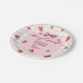 Berry Sweet Birthday Paper Plate ペーパープレート (アングル)