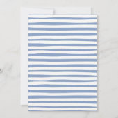 Berry Sweet Blueberry Bow Hand Drawn Baby Shower 招待状 (裏面)