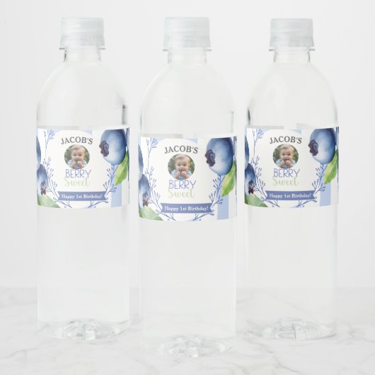 Berry Sweet Blueberry Water Bottle labels ペットボトルラベル (ボトル)