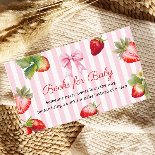Berry Sweet Books for Baby Insert Card エンクロージャーカード