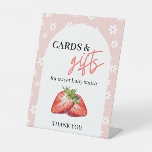 Berry Sweet Cards & Gifts Sign 台座サイン (正面)