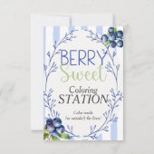 Berry Sweet Color Station Blueberry Sign 招待状 (裏面)
