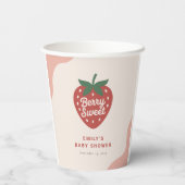 Berry Sweet Cute Baby Shower 紙コップ (裏面)