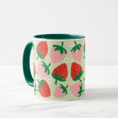 Berry Sweet Delights  Olive Green マグカップ (正面左)