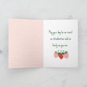 Berry Sweet Delights Soft Pink Birthday カード (内部)