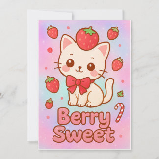 “Berry Sweet Dreams” Christmas Card – Glittery Poe シーズンカード