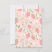 Berry Sweet First Birthday サンキューカード (裏面)