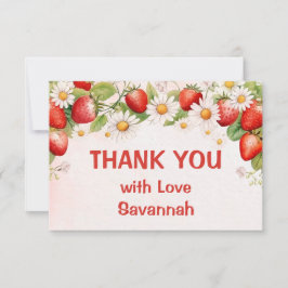 Berry Sweet First Birthday サンキューカード