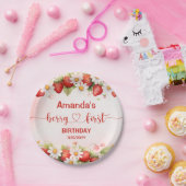Berry Sweet First Birthday ペーパープレート (パーティー)