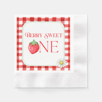 Berry Sweet One dessert napkin 縁ありカクテルナプキン