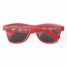 Berry Sweet Red Strawberry Summer Sunglasses