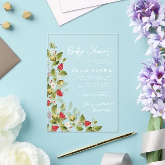 Berry Sweet Shower アクリル招待状 (インサイチュ (ウェディング))